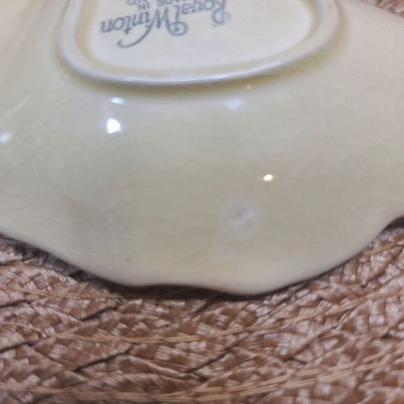 Vintage Royal Winton Orange & Green double leaf dish made in England - Picture 8 of 8